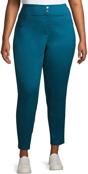 Terra & Sky Women's Plus Size Skinny Mid-Rise Jegging