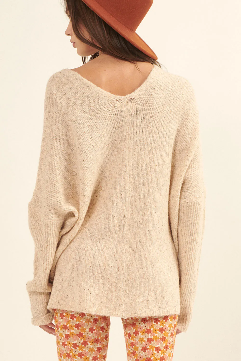 The Robin Pocket Sweater - Oatmeal