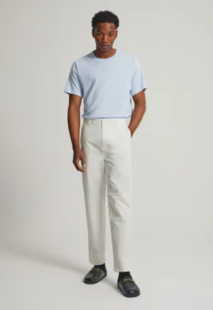 Theo Cotton Twill Pant - White