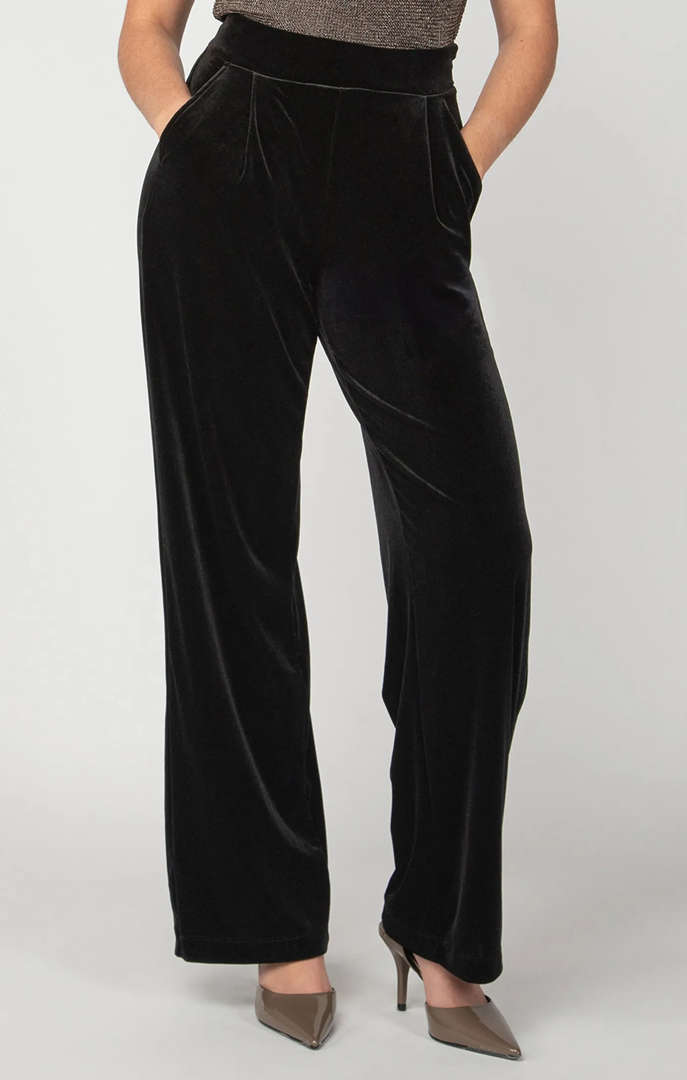 Velvet Wide Leg Pant