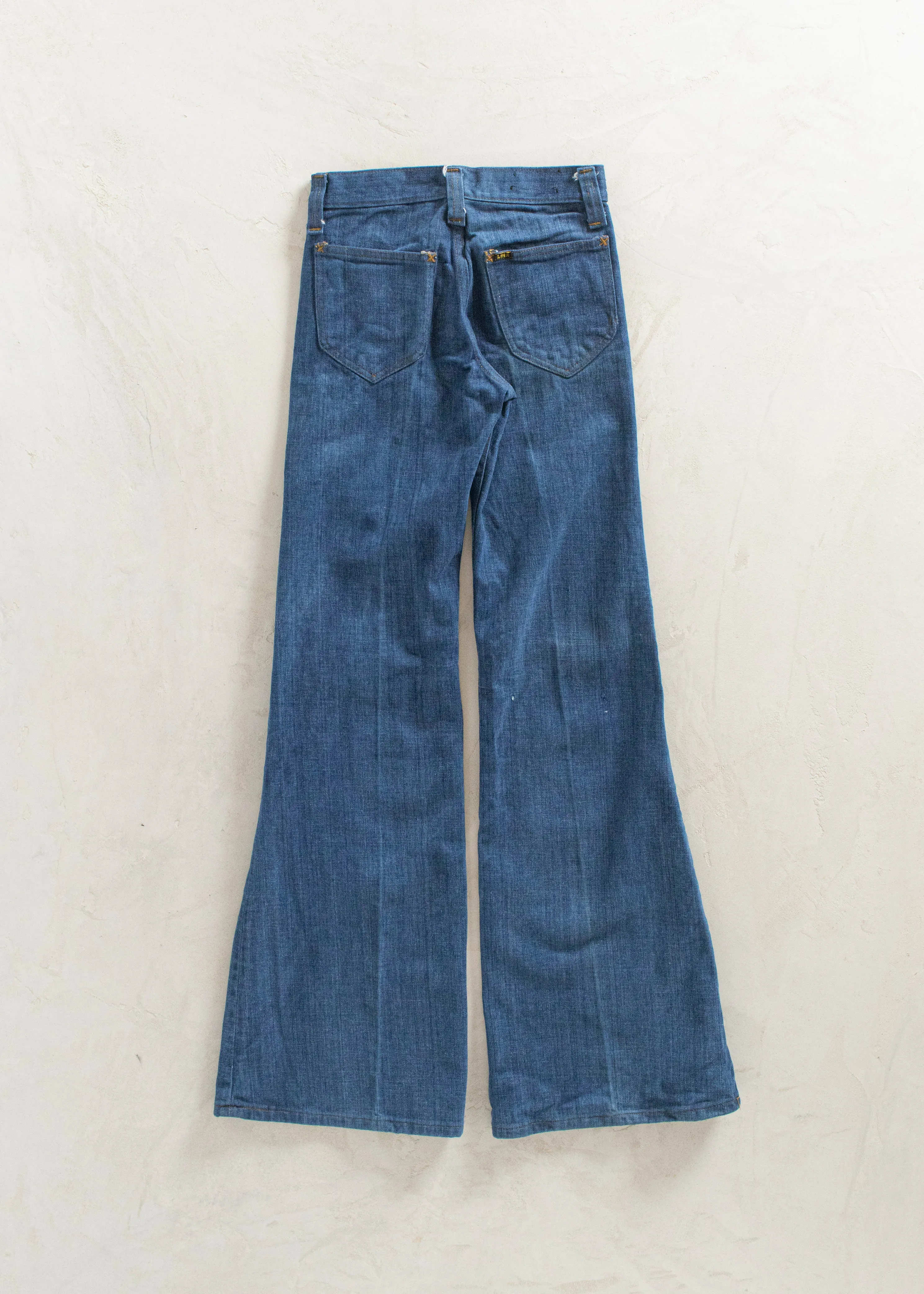 Vintage 1970s Lee Darkwash Flare Jeans Size Women's 24