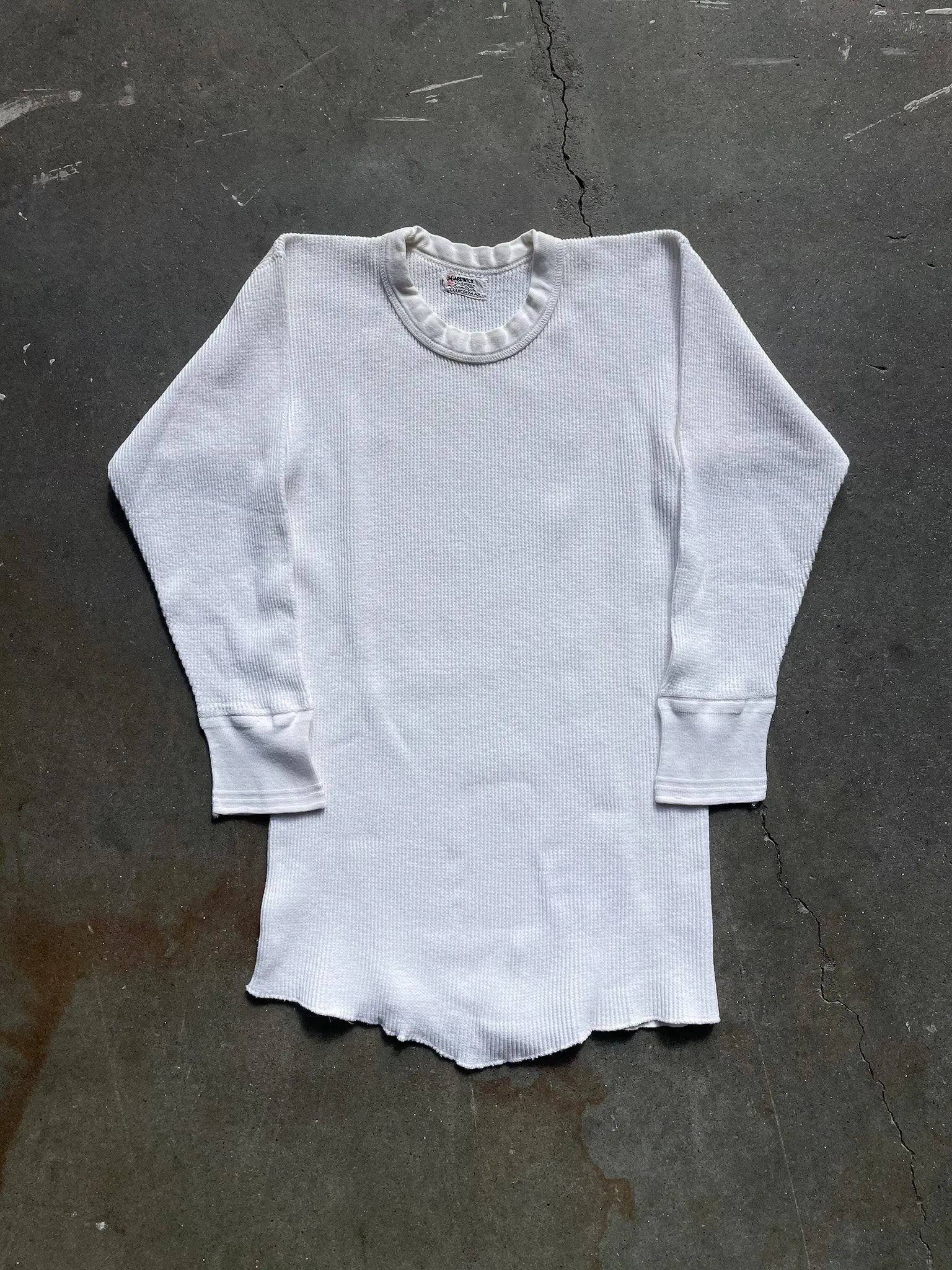 Vintage Waffle Knit Thermal Shirt—[S/M]