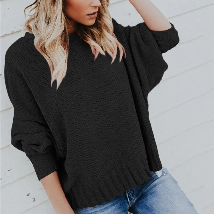 Women Backless Lace Up Sweaters