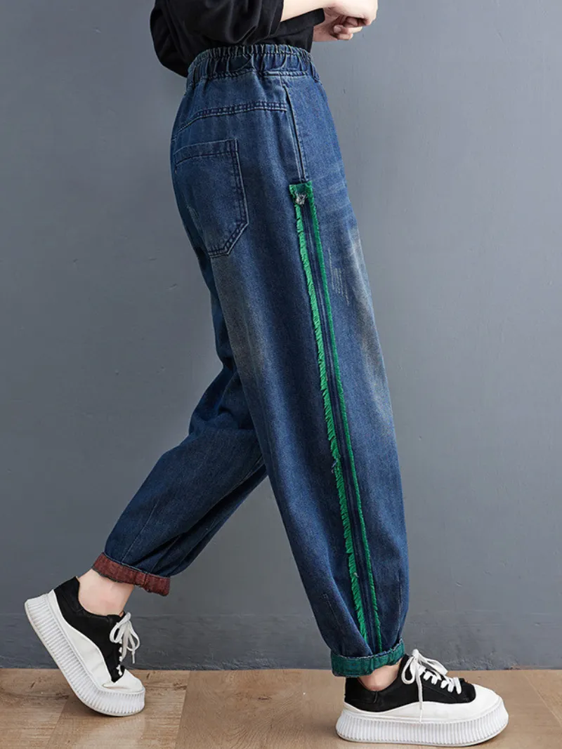 Wrangler Denim Blue High Waist Bottom Pants