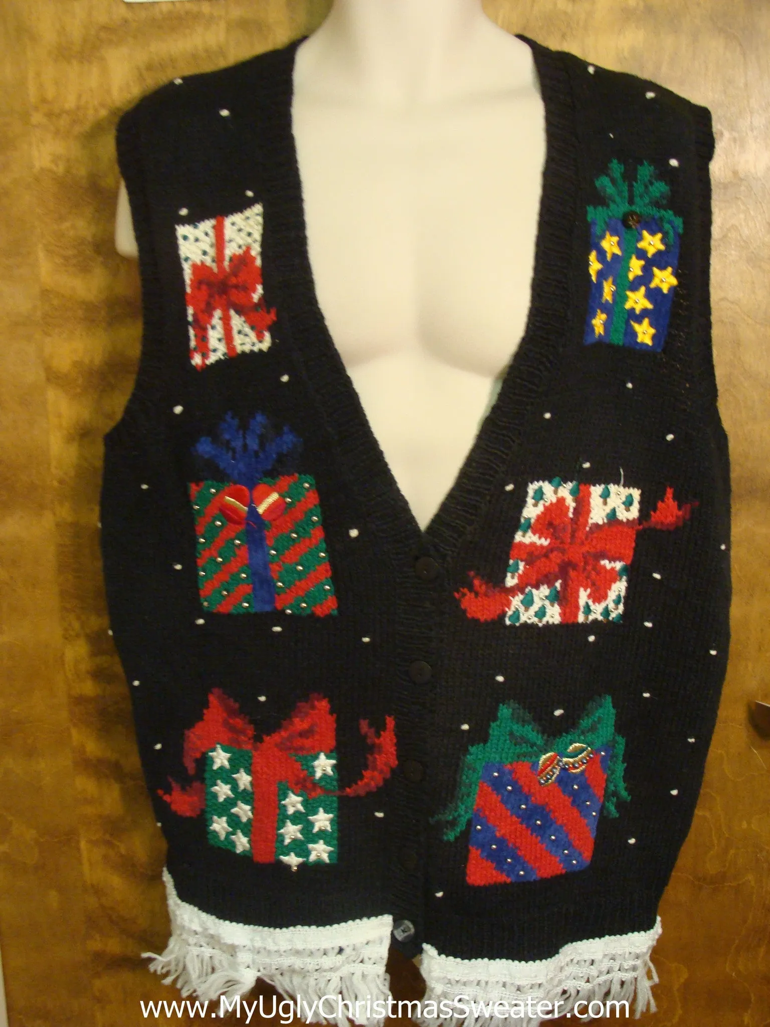 Wrapped Presents Cute Christmas Sweater Vest