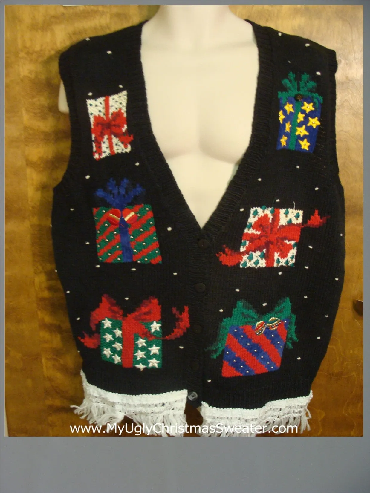 Wrapped Presents Cute Christmas Sweater Vest