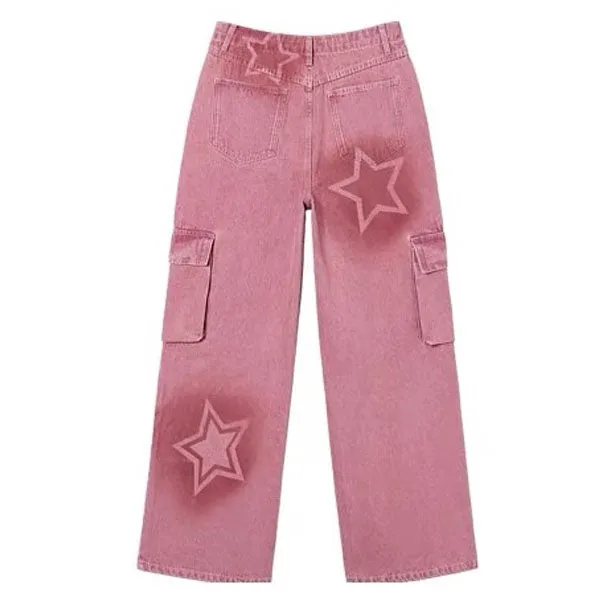 Y2K Graffiti Star Jeans