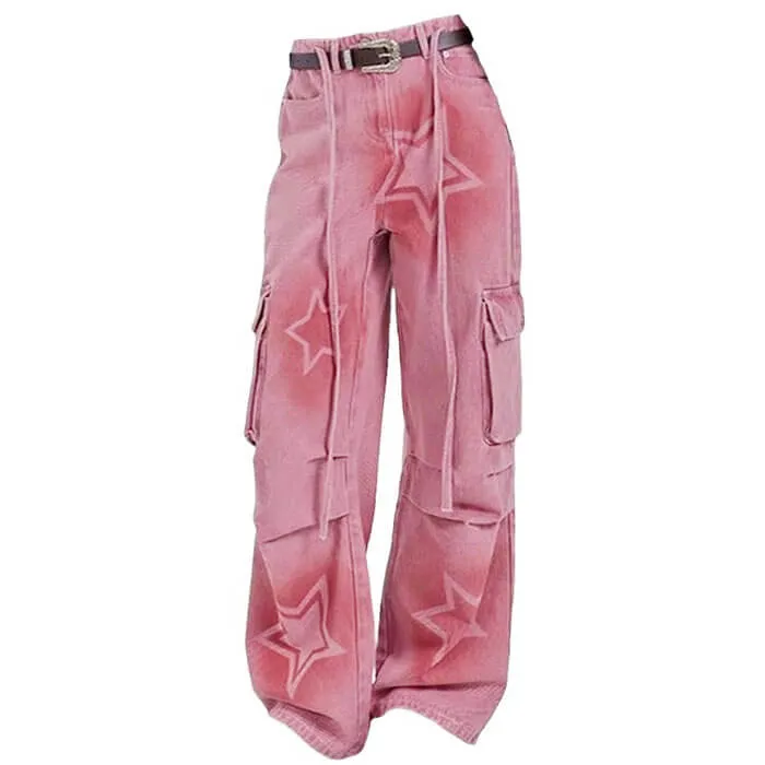 Y2K Graffiti Star Jeans